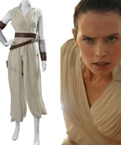 NewCosplay Star Wars:The Rise Of Skywalker Rey Outfit Dress Cosplay Costume