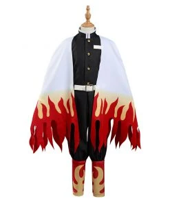 NewCosplay Demon Slayer: Kimetsu No Yaiba Rengoku Kyoujurou Cosplay Costume For Kids Children 12 NewCosplay Demon Slayer: Kimetsu No Yaiba Rengoku Kyoujurou Cosplay Costume For Kids Children