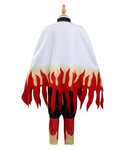 NewCosplay Demon Slayer: Kimetsu No Yaiba Rengoku Kyoujurou Cosplay Costume For Kids Children 14 NewCosplay Demon Slayer: Kimetsu No Yaiba Rengoku Kyoujurou Cosplay Costume For Kids Children
