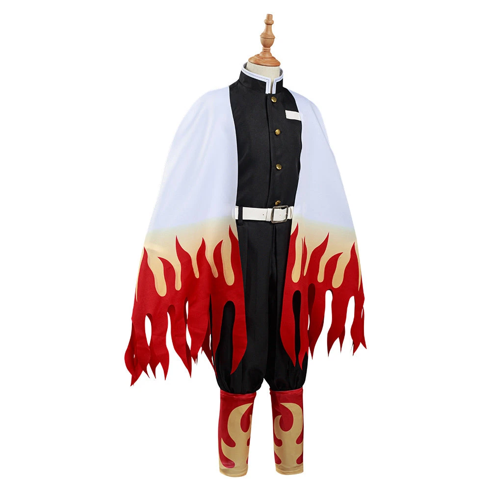 NewCosplay Demon Slayer: Kimetsu No Yaiba Rengoku Kyoujurou Cosplay Costume For Kids Children 7 NewCosplay Demon Slayer: Kimetsu No Yaiba Rengoku Kyoujurou Cosplay Costume For Kids Children