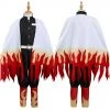 NewCosplay Demon Slayer: Kimetsu No Yaiba Rengoku Kyoujurou Cosplay Costume For Kids Children 2 NewCosplay Demon Slayer: Kimetsu No Yaiba Rengoku Kyoujurou Cosplay Costume For Kids Children