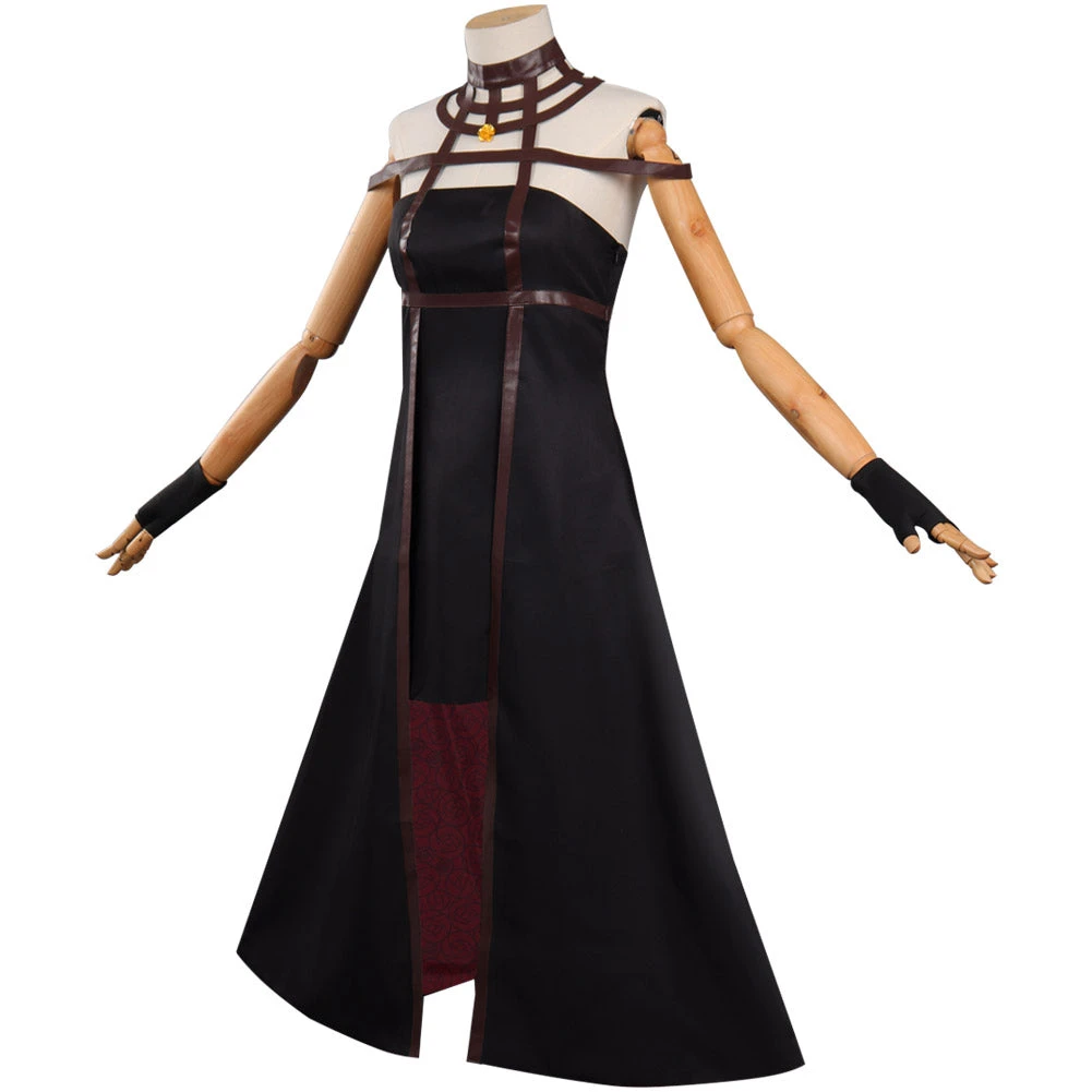 NewCosplay SPY×FAMILY Yor Forger Cosplay Costume Dress Headband Earring Outfits Halloween Carnival Suit 6 NewCosplay SPY×FAMILY Yor Forger Cosplay Costume Dress Headband Earring Outfits Halloween Carnival Suit