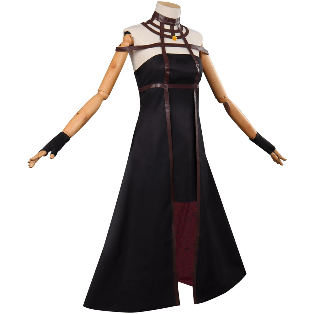NewCosplay SPY×FAMILY Yor Forger Cosplay Costume Dress Headband Earring Outfits Halloween Carnival Suit 8 NewCosplay SPY×FAMILY Yor Forger Cosplay Costume Dress Headband Earring Outfits Halloween Carnival Suit