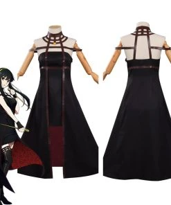 NewCosplay SPY×FAMILY Yor Forger Cosplay Costume Dress Headband Earring Outfits Halloween Carnival Suit