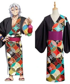 New Cosplaysky Demon Slayer Uzui Tengen Summer Kimono Outfits Halloween Carnival Suit New Arrivals