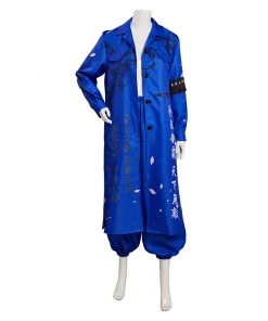 CosplaySky Japanese Bosozoku Kimono Cosplay Costume Blue Coat Pants Outfits Halloween Carnival Suit New Arrivals