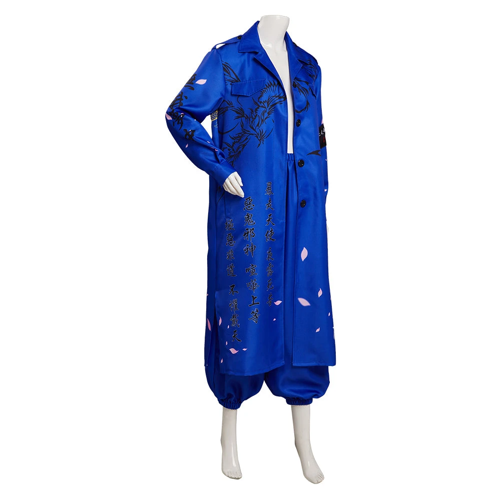 CosplaySky Japanese Bosozoku Kimono Cosplay Costume Blue Coat Pants Outfits Halloween Carnival Suit New Arrivals 5 CosplaySky Japanese Bosozoku Kimono Cosplay Costume Blue Coat Pants Outfits Halloween Carnival Suit New Arrivals