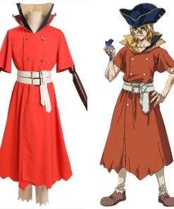 Fandombuy Dr. Stone Ryuusui Nanami Cosplay Costume Hat Outfits Halloween Carnival Suit New Arrivals