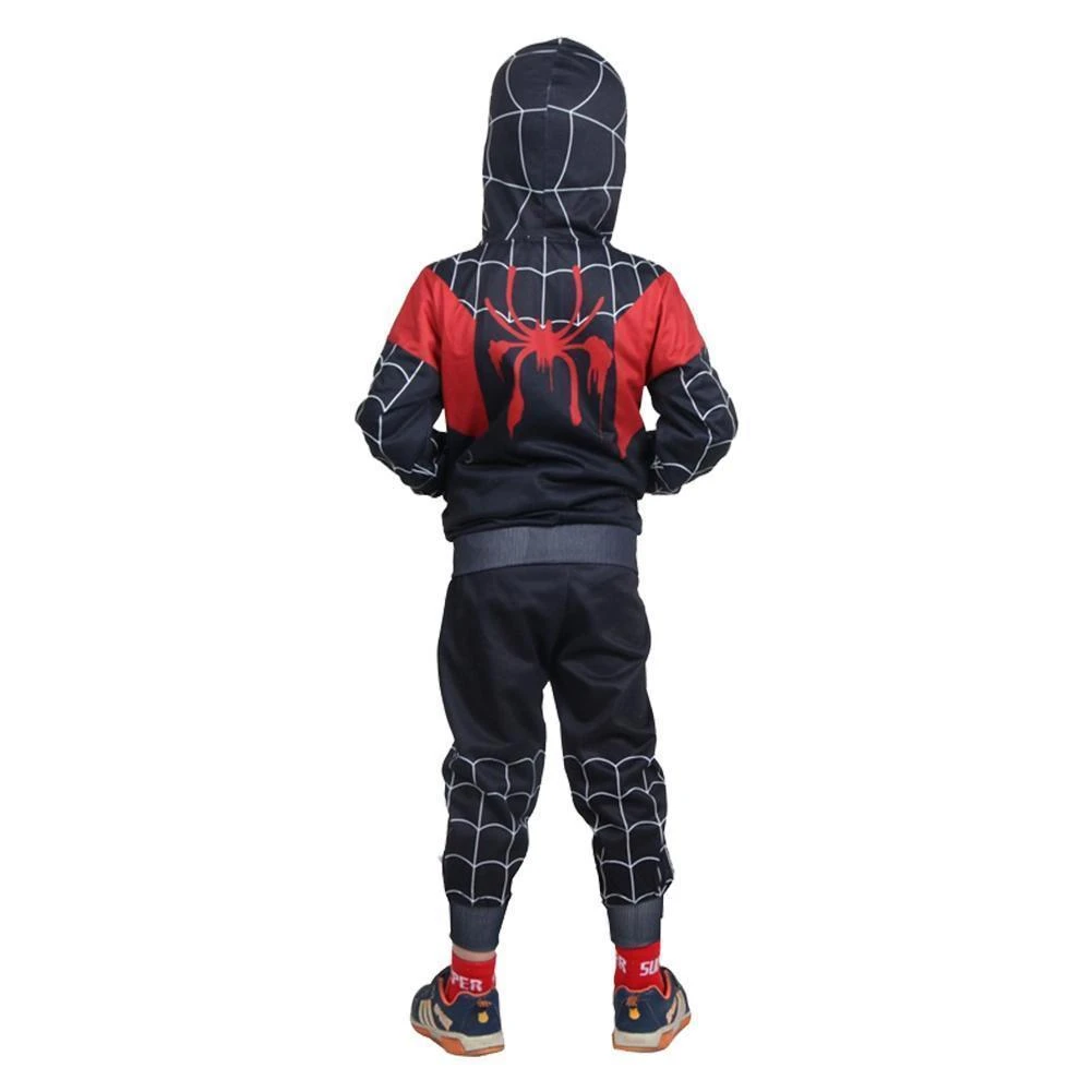 CosplaySky Spider-Man Hoodie Kids Spider-Verse Miles Morales Gwen Stacy Noir Peter Cosplay Costume 4 CosplaySky Spider-Man Hoodie Kids Spider-Verse Miles Morales Gwen Stacy Noir Peter Cosplay Costume