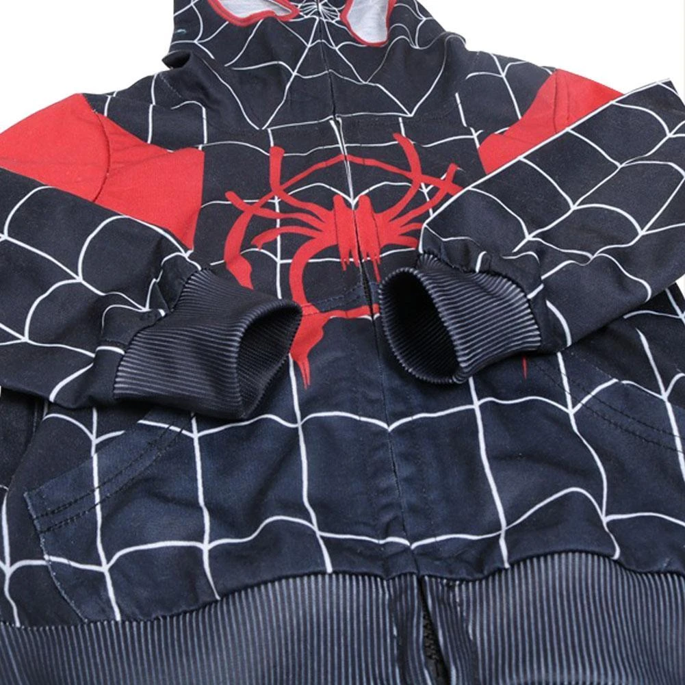CosplaySky Spider-Man Hoodie Kids Spider-Verse Miles Morales Gwen Stacy Noir Peter Cosplay Costume 5 CosplaySky Spider-Man Hoodie Kids Spider-Verse Miles Morales Gwen Stacy Noir Peter Cosplay Costume