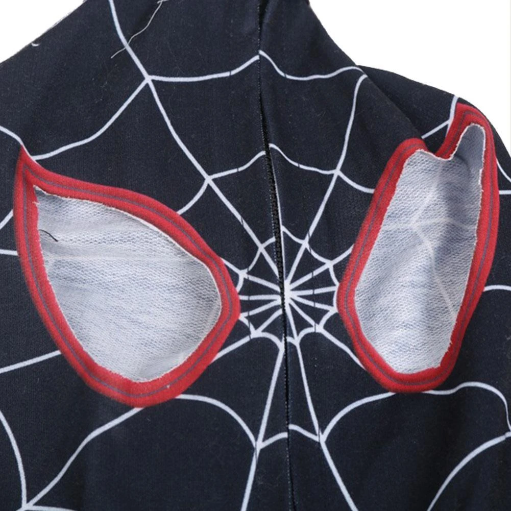 CosplaySky Spider-Man Hoodie Kids Spider-Verse Miles Morales Gwen Stacy Noir Peter Cosplay Costume 8 CosplaySky Spider-Man Hoodie Kids Spider-Verse Miles Morales Gwen Stacy Noir Peter Cosplay Costume