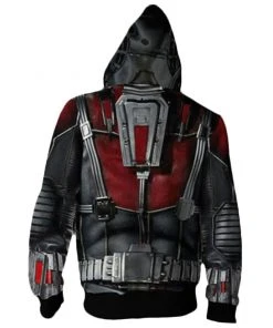CosplaySky Avenger 4 Ant-Man 3D Hoodie Zip Up Cosplay