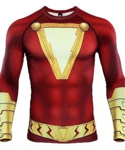 CosplaySky DC Shazam Round Collar Printed Shirt New Arrivals