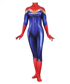 New Cosplaysky Avengers 3 Infinity War Captain Marvel Ms. Marvel Jumpsuit Cosplay Costume