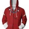 New Cosplaysky New Arrivals Anime Inuyasha Merchandise Inuyasha Hoodie 3D Zip Up Sweatshirt Unisex