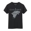 NewCosplay New Arrivals Game Of Thrones Winter Is Coming Stark Black T-Shirt Men Ver.