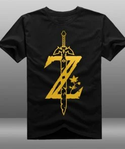 NewCosplay The Legend Of Zelda :Breath Of The Wild Custom Black T-shirt Costume New Arrivals