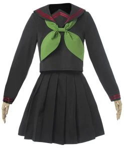 New Cosplaysky Demon Slayer Nezuko Kamado Sailor Uniform Female Girls Cosplay Costume