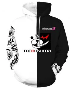 New Cosplaysky New Arrivals Unisex Danganronpa Hoodies Trigger Happy Havoc Monokuma Pullover Sweatshirts