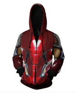 CosplaySky Avengers 4：End Game ﻿Quantum Realm Iron Man Mark 85 Hoodie New Arrivals