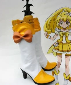 NewCosplay Smile Precure! Pretty Cure Yayoi Kise Cure Peace Cosplay Shoes Boots New Arrivals