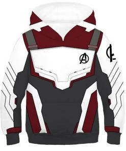 CosplaySky Kids Avengers 4 Endgame Hoodie Captain Ameriaca Quantum Realm Suit Pullover Sweatshirt Unisex