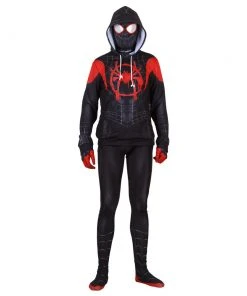 CosplaySky Spider-Man: Into The Spider-Verse Halloween Cosplay Costume Hoodie Jacket For Kids