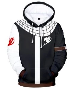 New Cosplaysky New Arrivals Fairy Tail Natsu Dragneel Hoodies Sweatshirt Costume 3D Printed Jacket Coat Unisex
