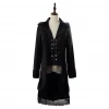 NewCosplay Steampunk Black Tailcoat Victorian Gothic Cosplay Costume Female Ver. New Arrivals