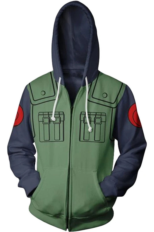 New Cosplaysky Anime Naruto Hatake Kakashi 3D Hoodie Zip-Up Sweatershirt 3 New Cosplaysky Anime Naruto Hatake Kakashi 3D Hoodie Zip-Up Sweatershirt