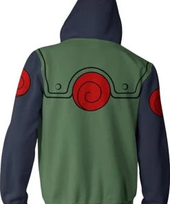 New Cosplaysky Anime Naruto Hatake Kakashi 3D Hoodie Zip-Up Sweatershirt