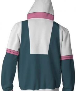 New Cosplaysky New Arrivals My Hero Academia Hoodie Boku No Hero OCHACO URARAKA Zip Up Sweatshirt Unisex
