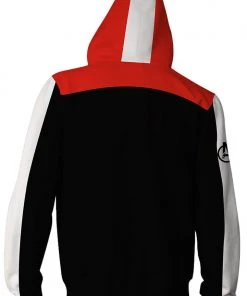 CosplaySky Teen Hoodie Avengers 4 Endgame Quantum Realm Suit Zip Up Jacket Sweatshirt For Adults Unisex