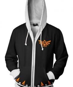 New Cosplaysky The Legend Of Zelda Hoodie A Link Between Worlds 3D Zip Up Sweatshirt Unisex