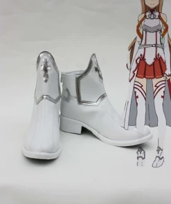 NewCosplay Sword Art Online Asuna Cosplay Shoes Boots Custom Made New Arrivals