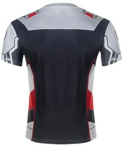 Fansholiday Avengers 4 Quantum Warrior Quantum Realm Short-Sleeved T-Shirt Round Neck Mesh Cloth