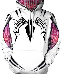 New Cosplaysky Girls Hoodie Spider-Gwen Gwen Stacy 3D Pullover Sweatshirt New Arrivals
