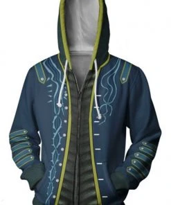 CosplaySky Teen Hoodie Devil May Cry Vergil Zip Up Sweatshirt Adult Unisex New Arrivals