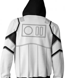 New Cosplaysky Star Wars Hoodie First Order Stoomtrooper Pullover Sweatshirt White