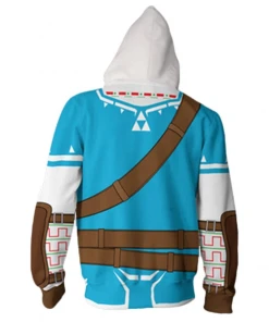 New Cosplaysky New Arrivals Unisex Link Hoodies The Legend Of Zelda Zip Up 3D Print Jacket Sweatshirt