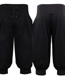 Cosplaygift Medieval Renaissance Viking Cosplay Pants Harem Cropped Trousers