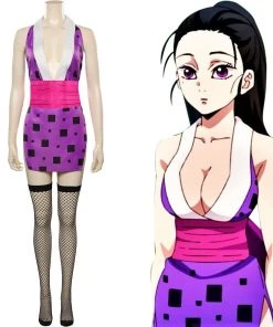 Fandomsky Anime Demon Slayer-Hinatsuru Original Design Cosplay Costume Dress Outfits Halloween Carnival Suit-cossky®