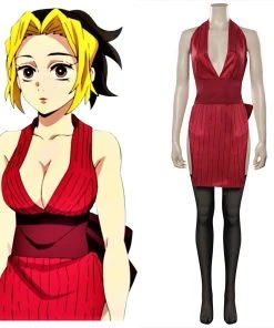 Fandombuy Demon Slayer Kimetsu No Yaiba: Yuukaku-hen Makio Cosplay Costume Outfits