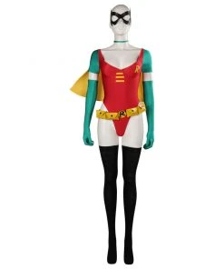 NewCosplay Woman Robin Cosplay Costume Sexy Junpsuit Cloak Outfits Halloween Carnival Suit New Arrivals