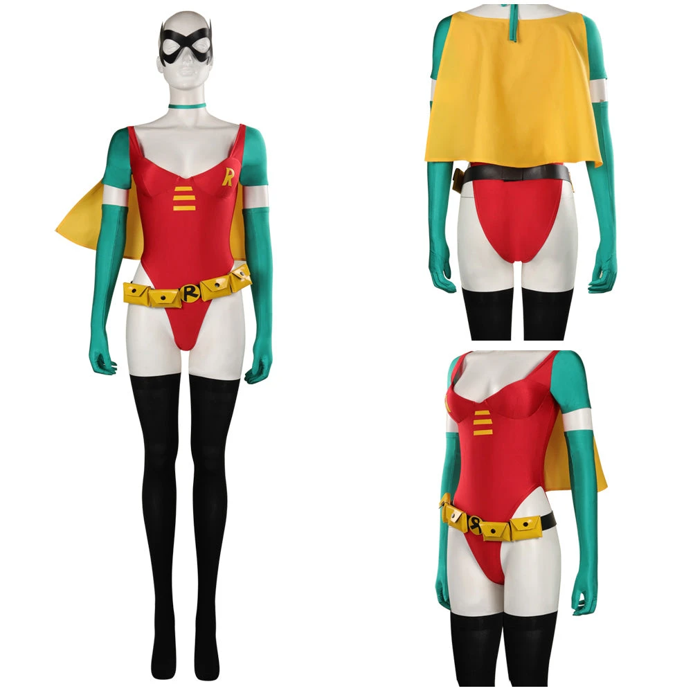 NewCosplay Woman Robin Cosplay Costume Sexy Junpsuit Cloak Outfits Halloween Carnival Suit New Arrivals 4 NewCosplay Woman Robin Cosplay Costume Sexy Junpsuit Cloak Outfits Halloween Carnival Suit New Arrivals