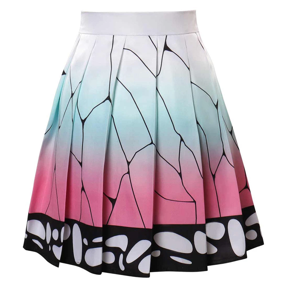 Cossky Demon Slayer Kochou Shinobu Cosplay Costume Pleated Skirt New Arrivals 3 Cossky Demon Slayer Kochou Shinobu Cosplay Costume Pleated Skirt New Arrivals