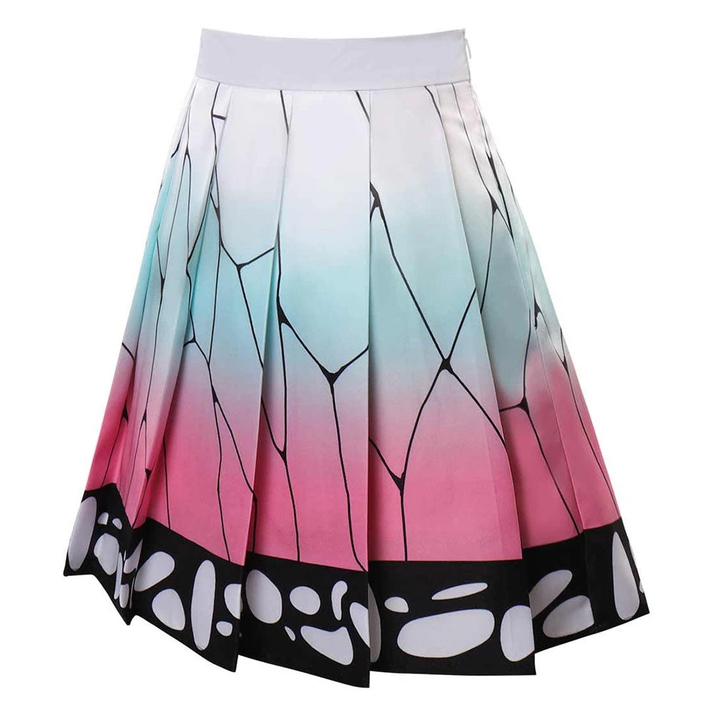 Cossky Demon Slayer Kochou Shinobu Cosplay Costume Pleated Skirt New Arrivals 5 Cossky Demon Slayer Kochou Shinobu Cosplay Costume Pleated Skirt New Arrivals