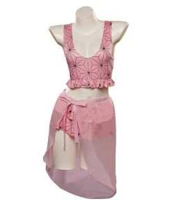 CosplaySky Demon Slayer Kamado Nezuko Original Design Cosplay Costume Swimsuit Outfits