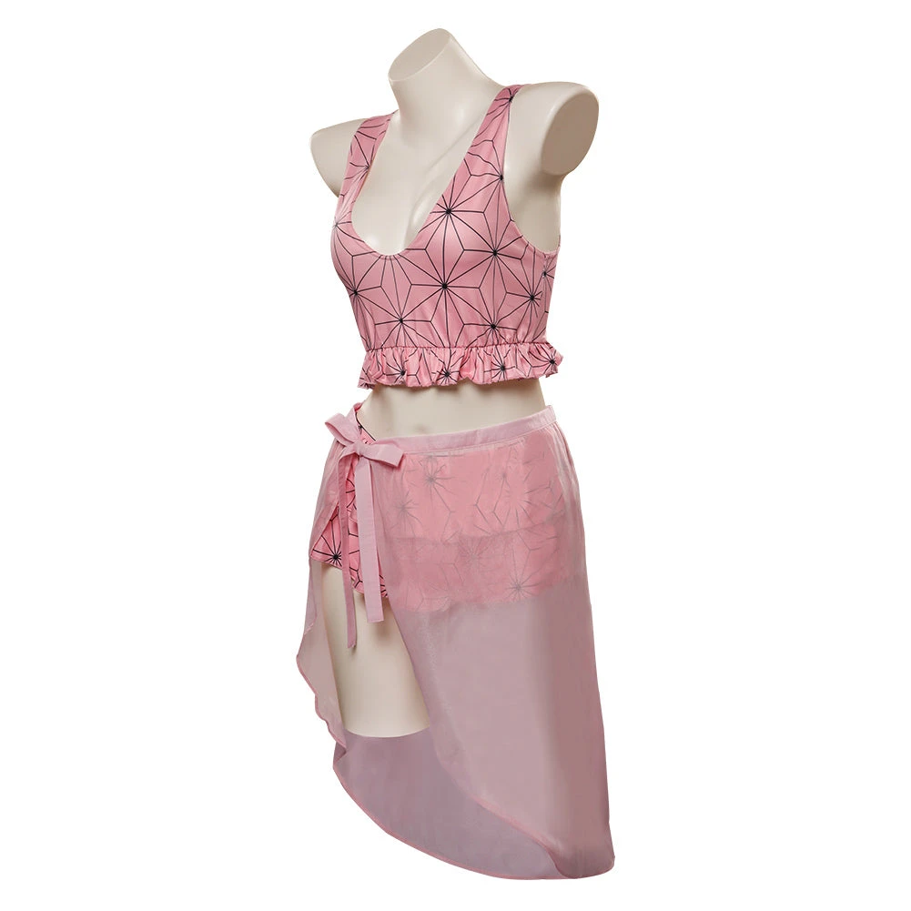 CosplaySky Demon Slayer Kamado Nezuko Original Design Cosplay Costume Swimsuit Outfits 5 CosplaySky Demon Slayer Kamado Nezuko Original Design Cosplay Costume Swimsuit Outfits