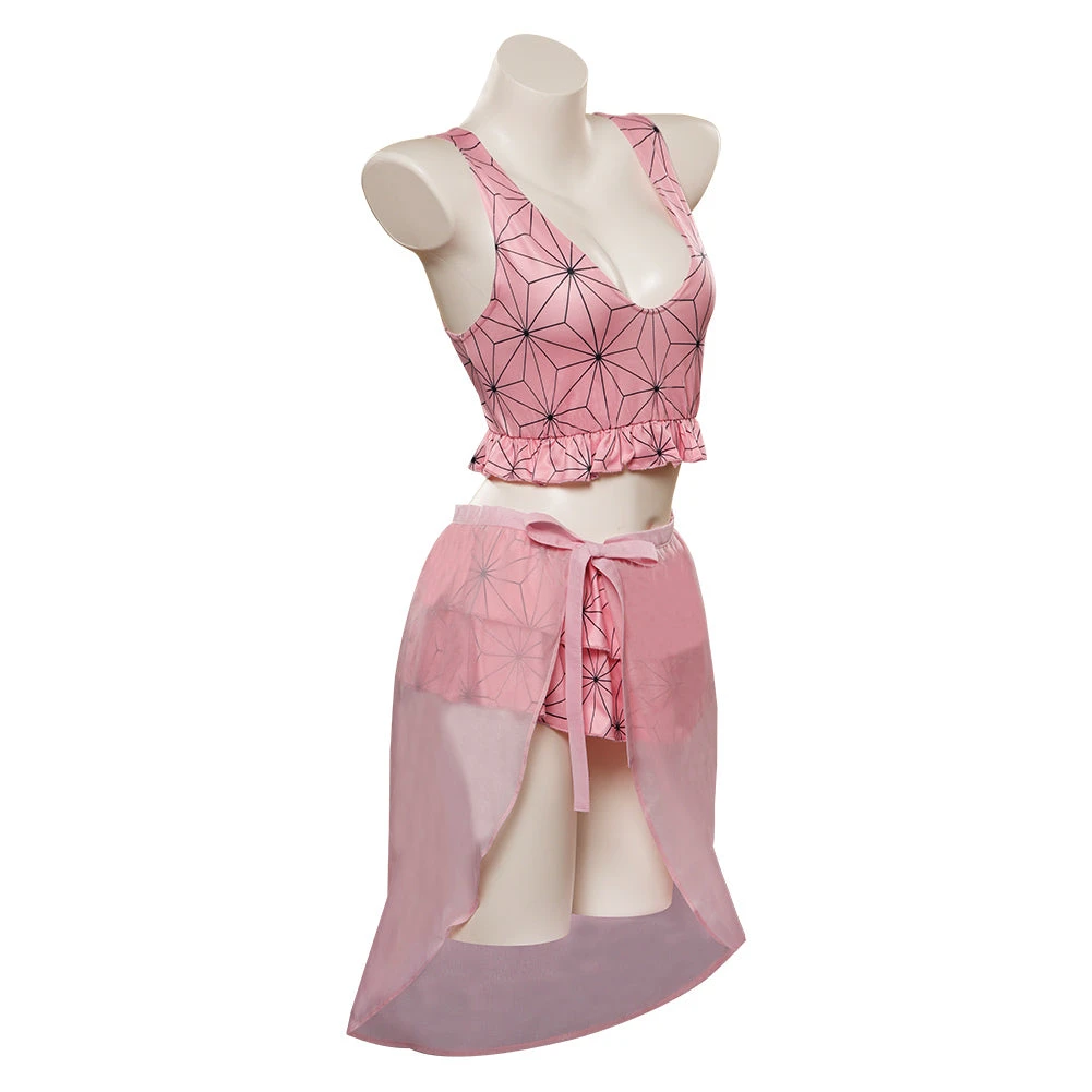 CosplaySky Demon Slayer Kamado Nezuko Original Design Cosplay Costume Swimsuit Outfits 7 CosplaySky Demon Slayer Kamado Nezuko Original Design Cosplay Costume Swimsuit Outfits